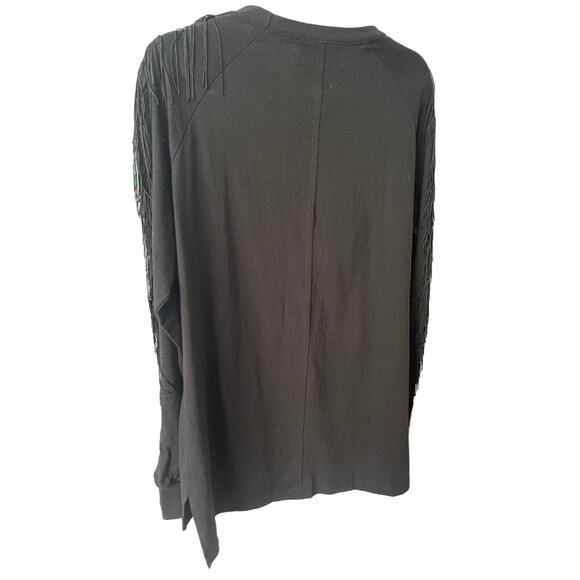 Baja East Embellished Mini Dress Western Cowboy Fringe Festival Party Sz 0 - Picture 10 of 10